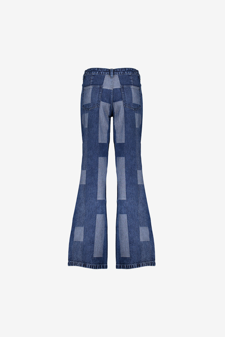 Geisha Damen Jeans mit weitem Bein und Patchwork