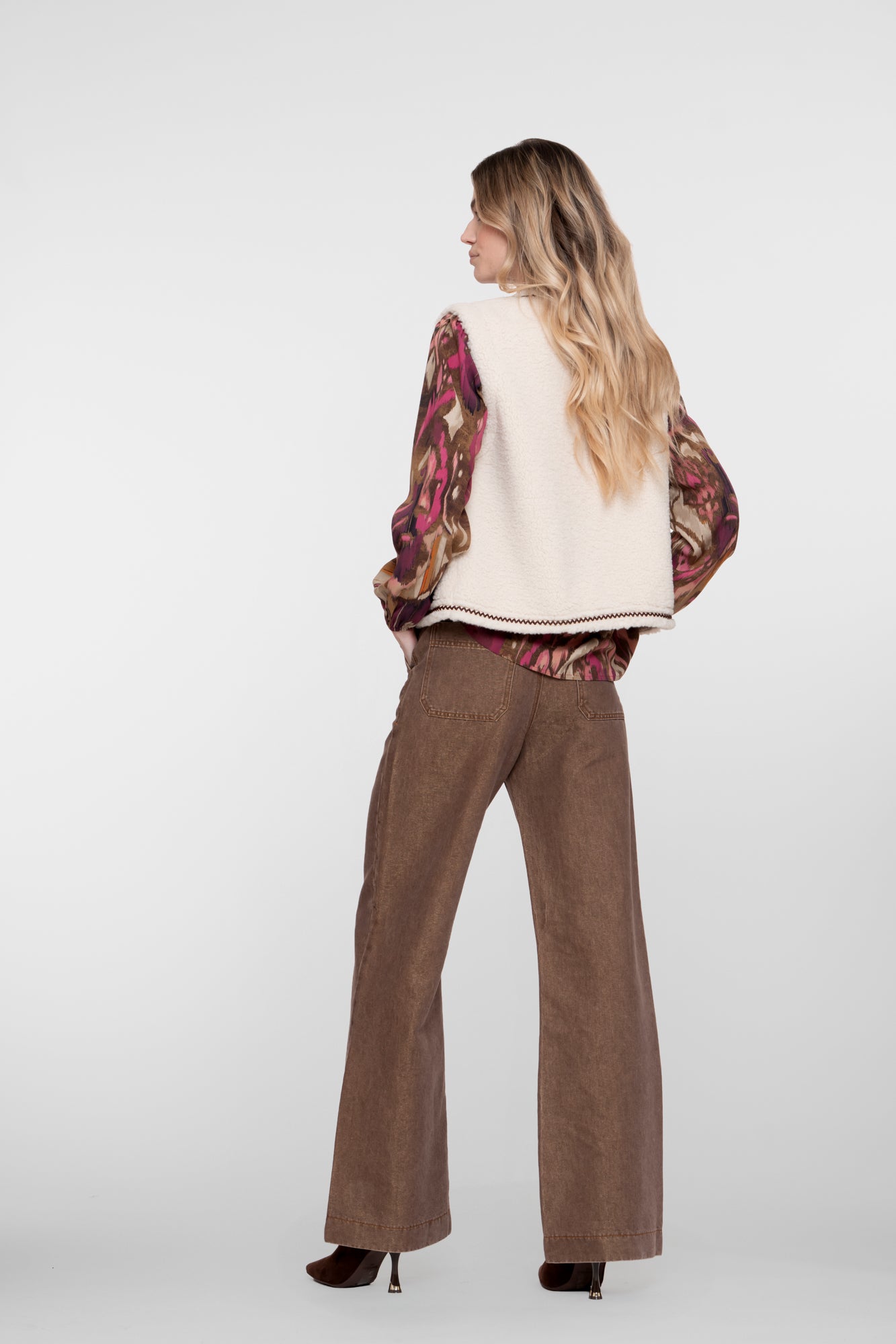 Geisha Damen-Flared-Jeans im Retro-Stil