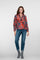 Geisha Damen-Slim-Fit-Jeans mit umgeschlagenen Hosenbeinen