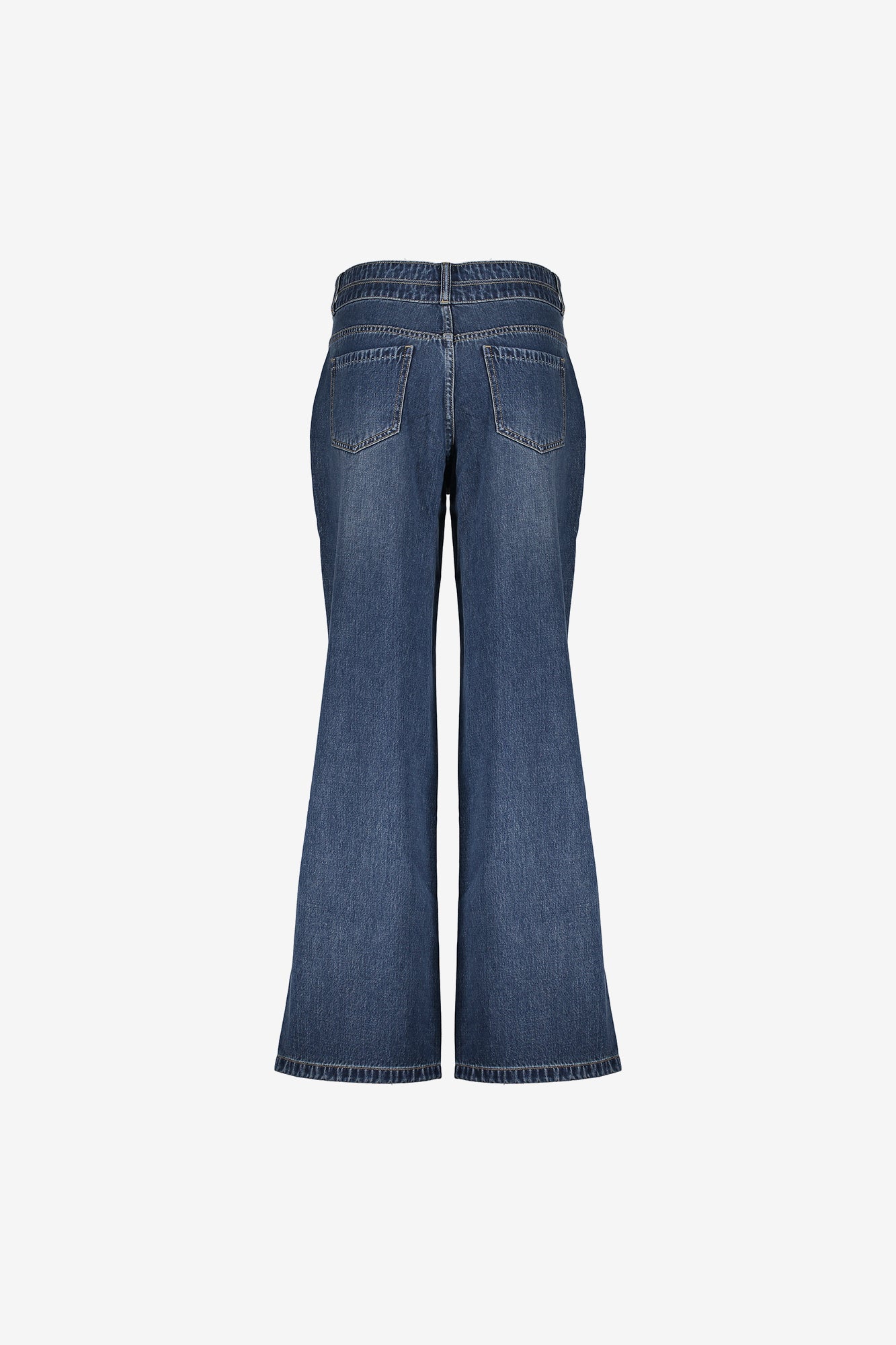 Geisha Damen-Flared-Jeans mit Doppelknopf