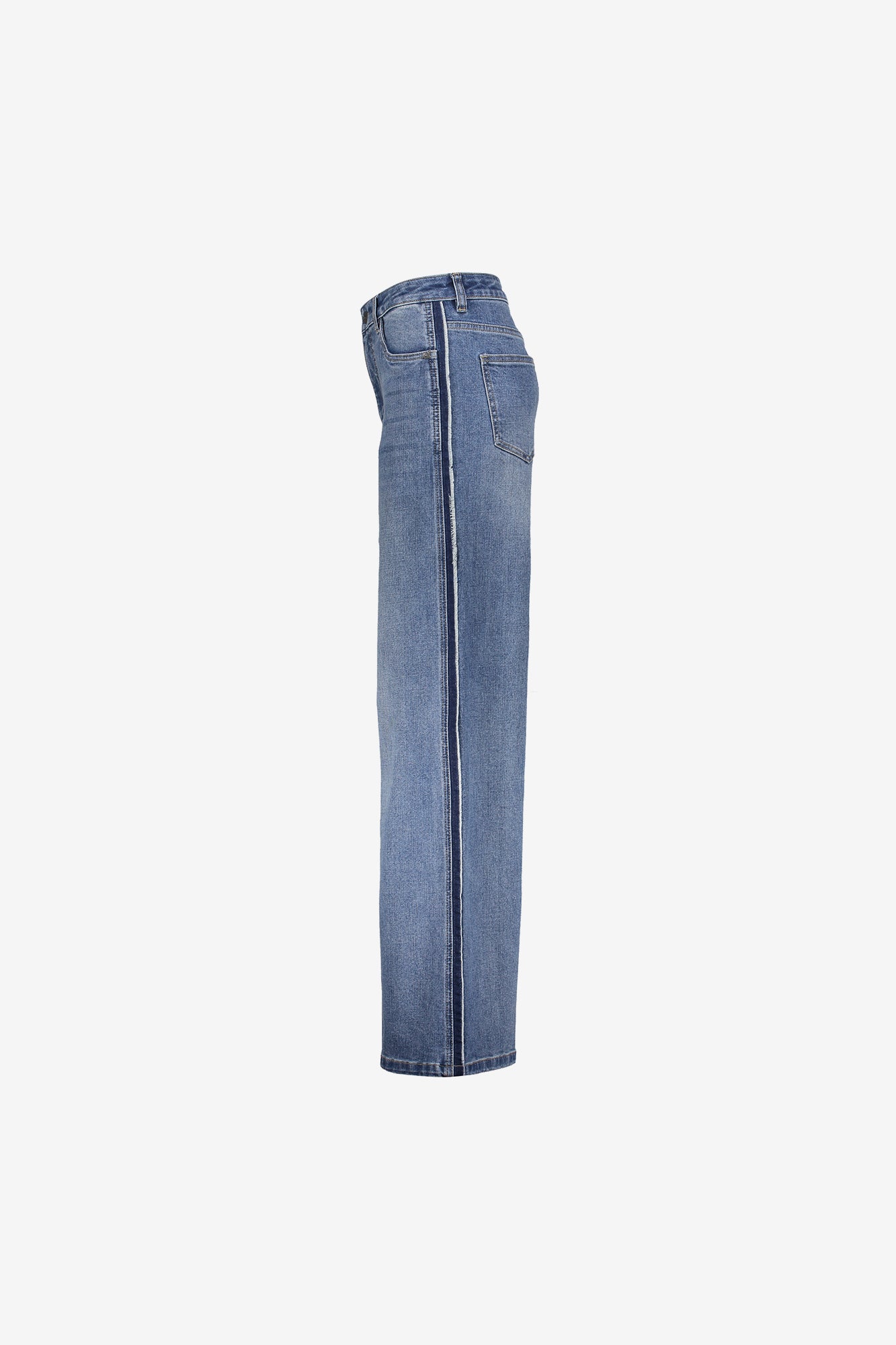 Geisha Damen-Wide-Leg-Jeans mit Seitenstreifen