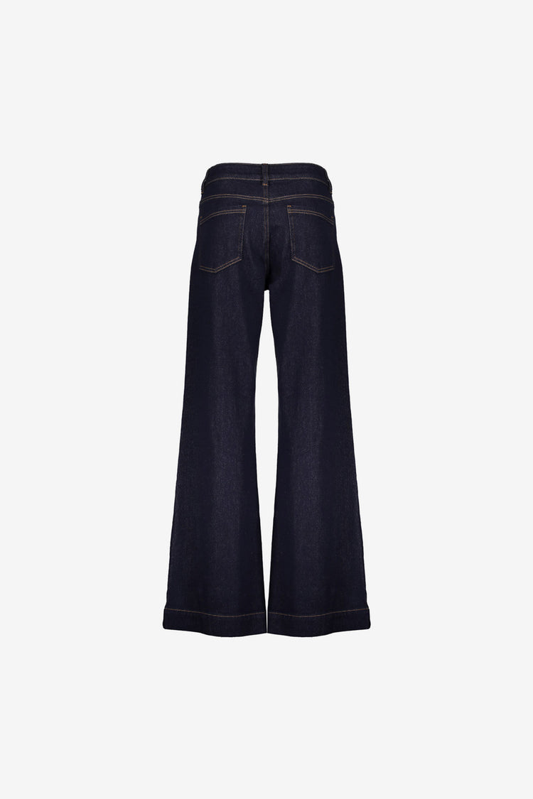Geisha Damen-Klassische Flared-Denim-Jeans