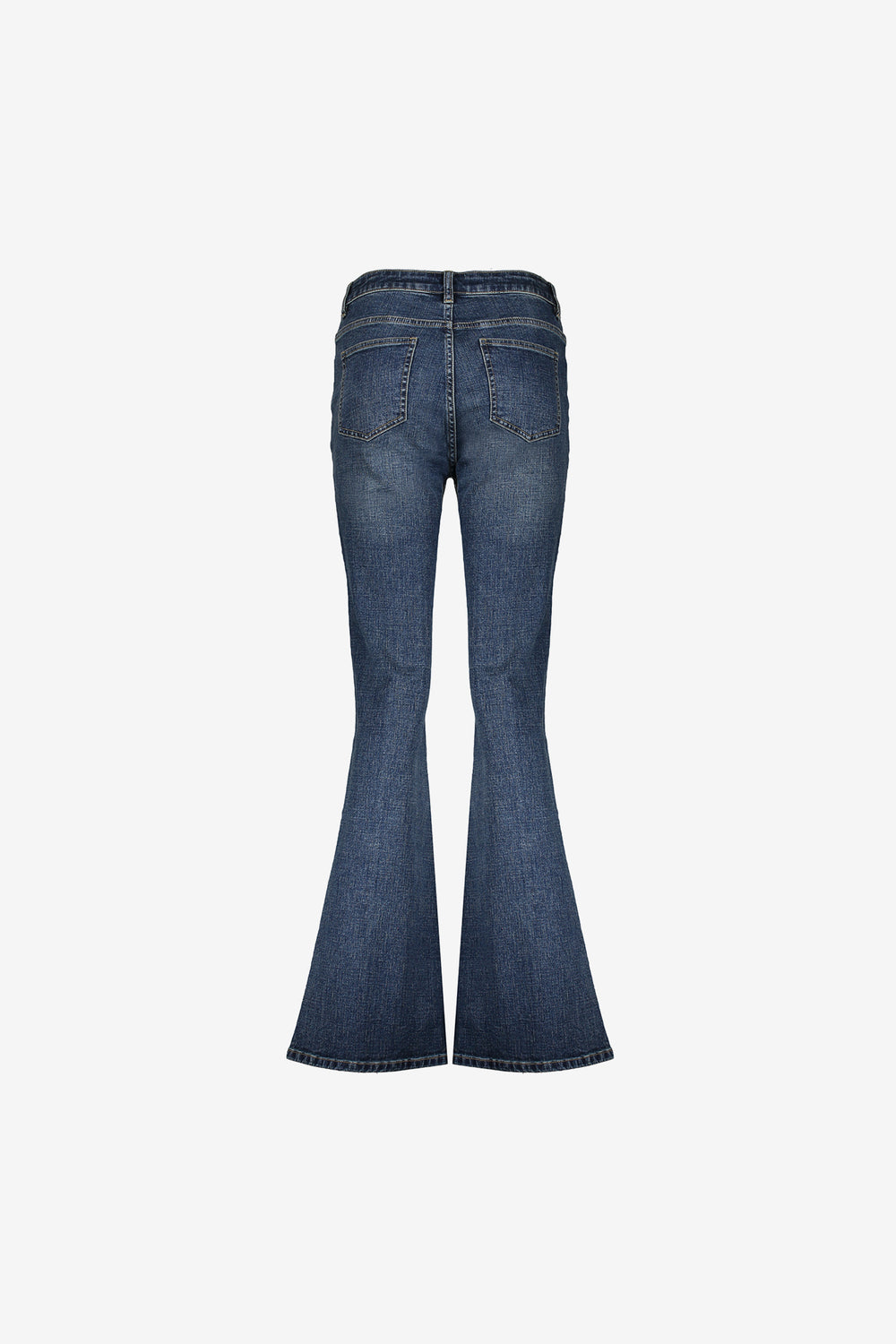 Geisha Damen-Mid-Waist-Flared-Jeans