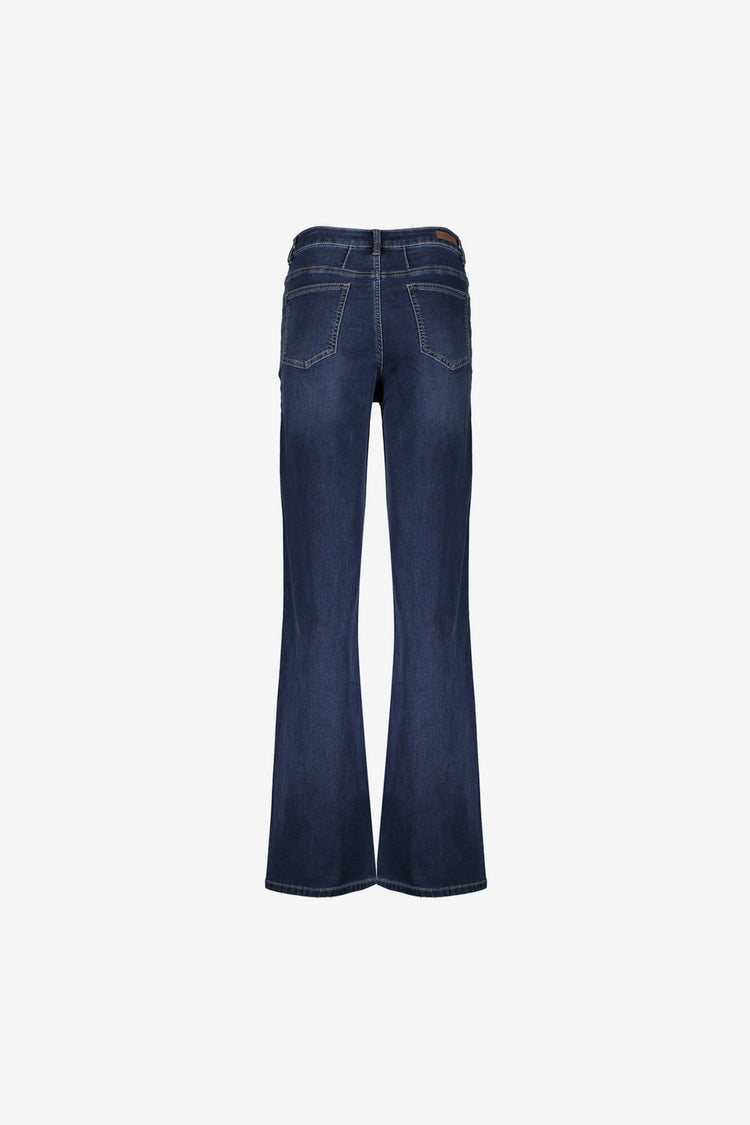 Geisha Damen-Wide-Leg-Jeans mit Kontrastnähten