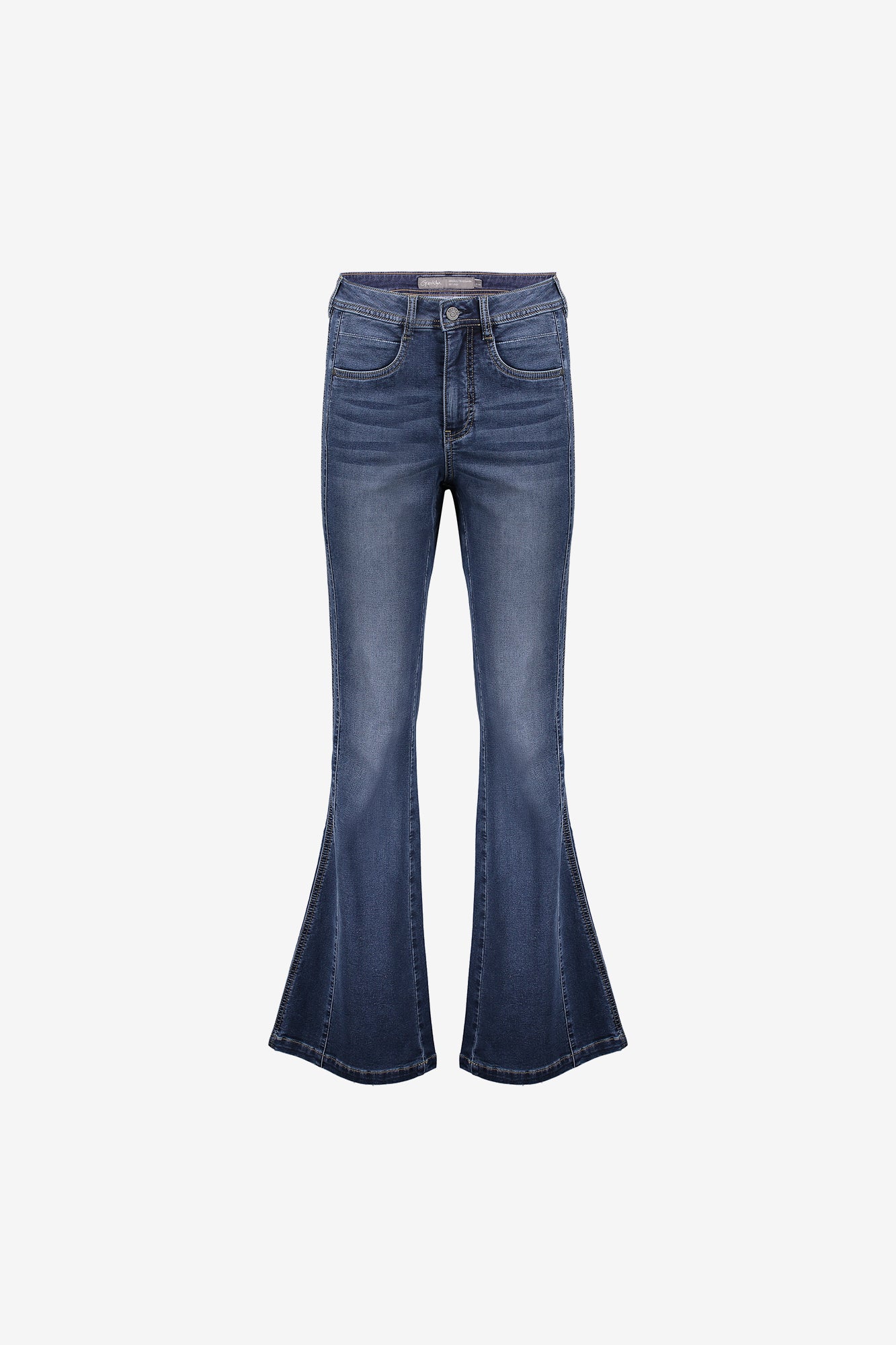 Geisha Damen-High-Waist-Flared-Jeans