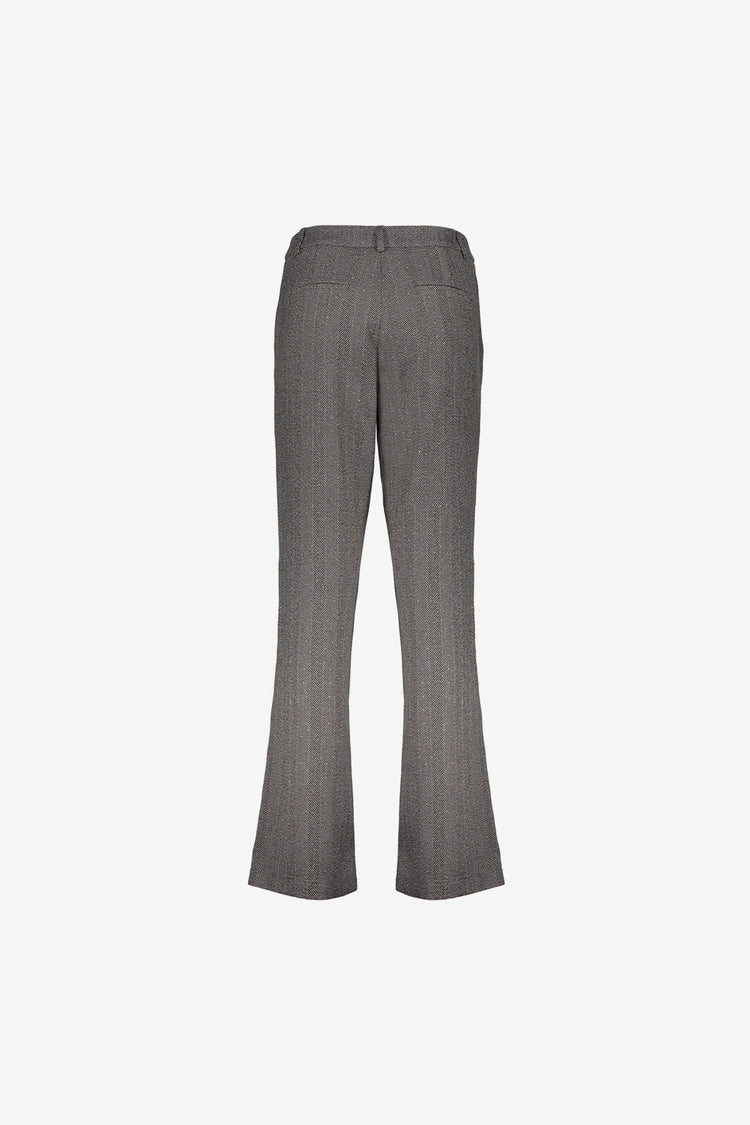 Geisha Damen-Hose mit Fischgrätenmuster und Glitzersteinen