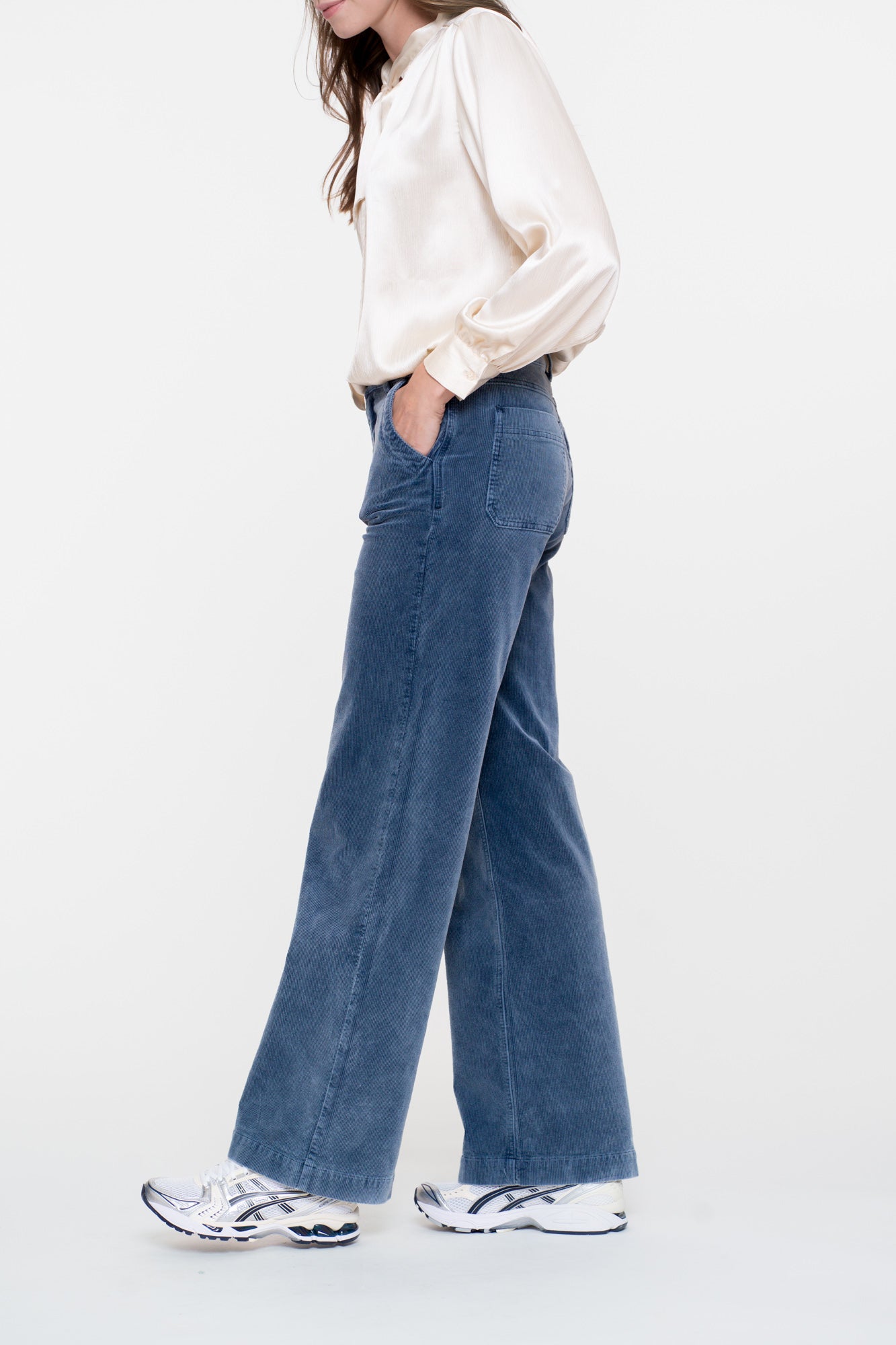 Geisha Damen-Cordjeans in Indigo