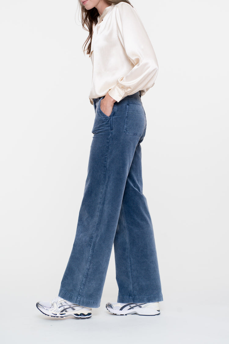 Geisha Damen-Cordjeans in Indigo