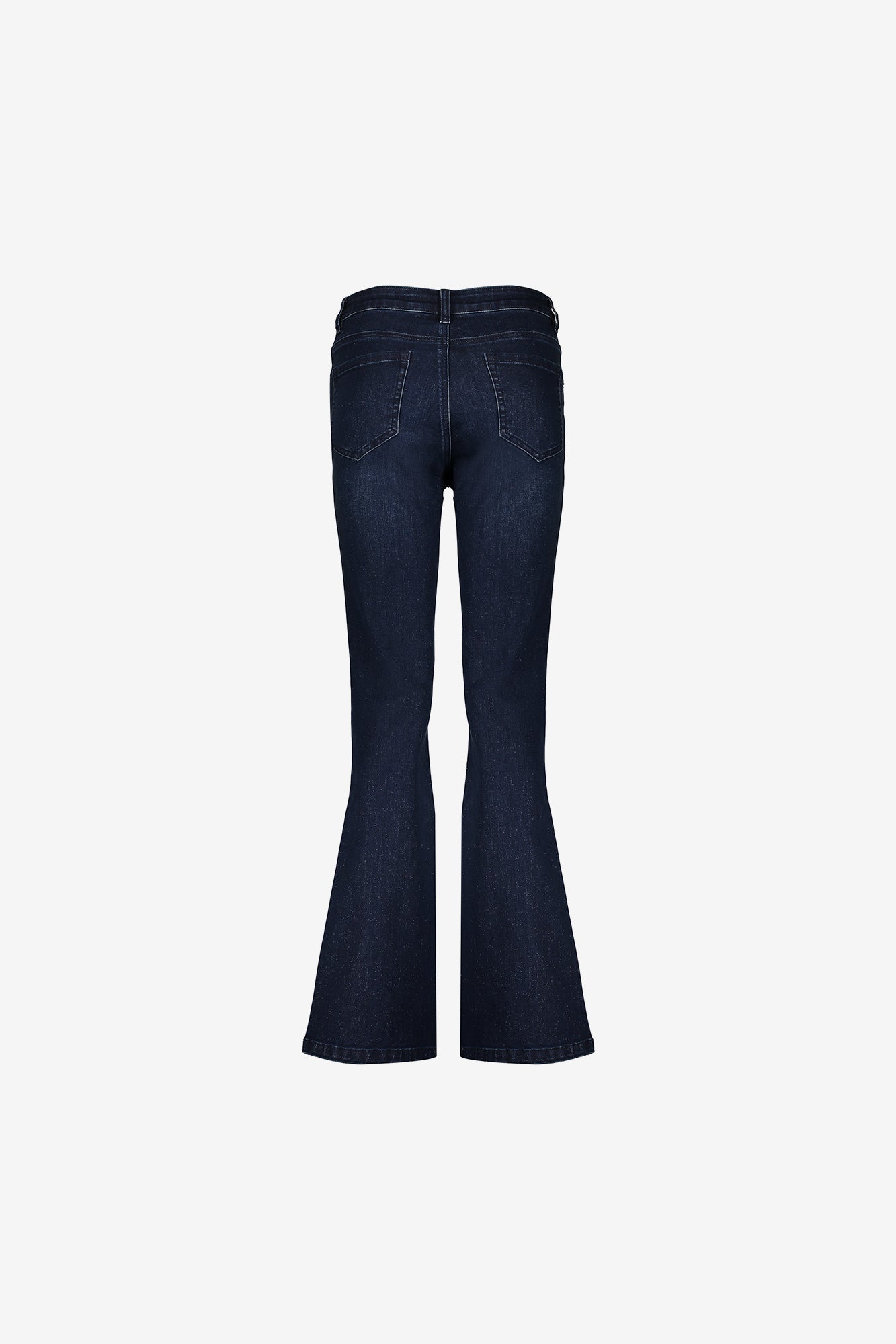 Geisha Damen-Flared-Jeans mit Schimmereffekt