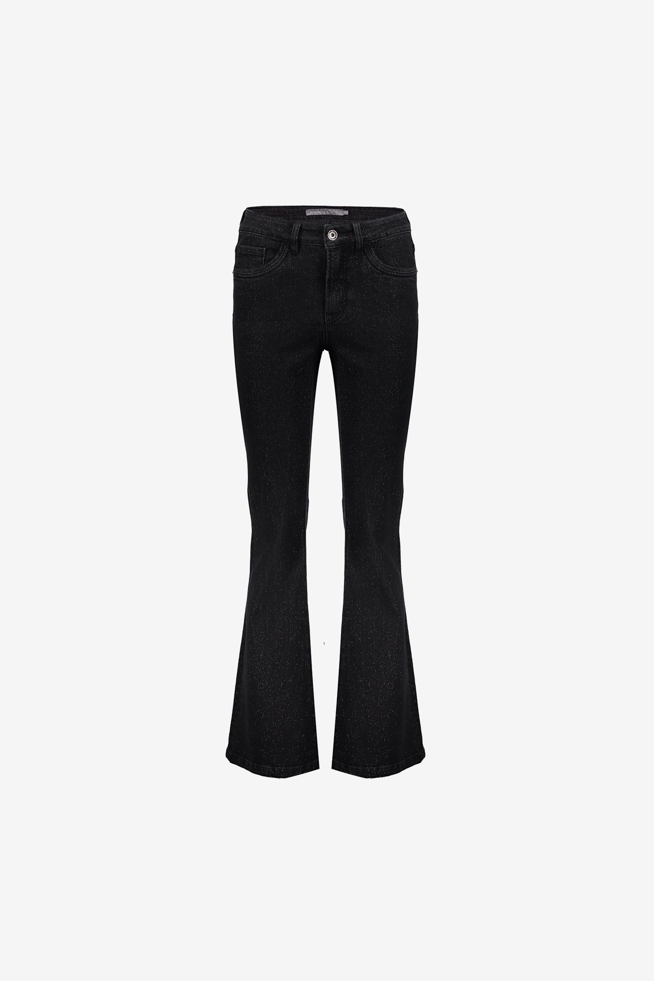 Geisha Damen-Flared-Jeans mit Lurex