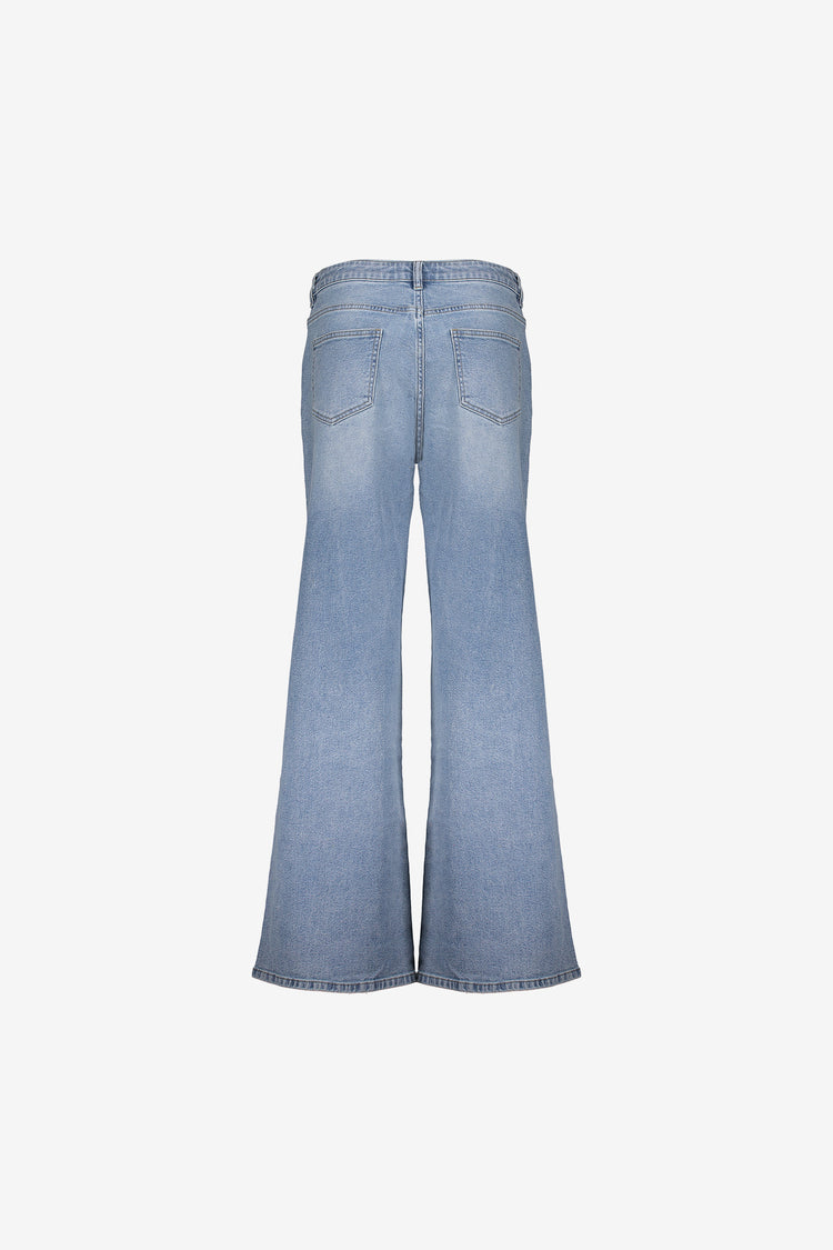 Geisha Damen Jeans mit weitem Bein