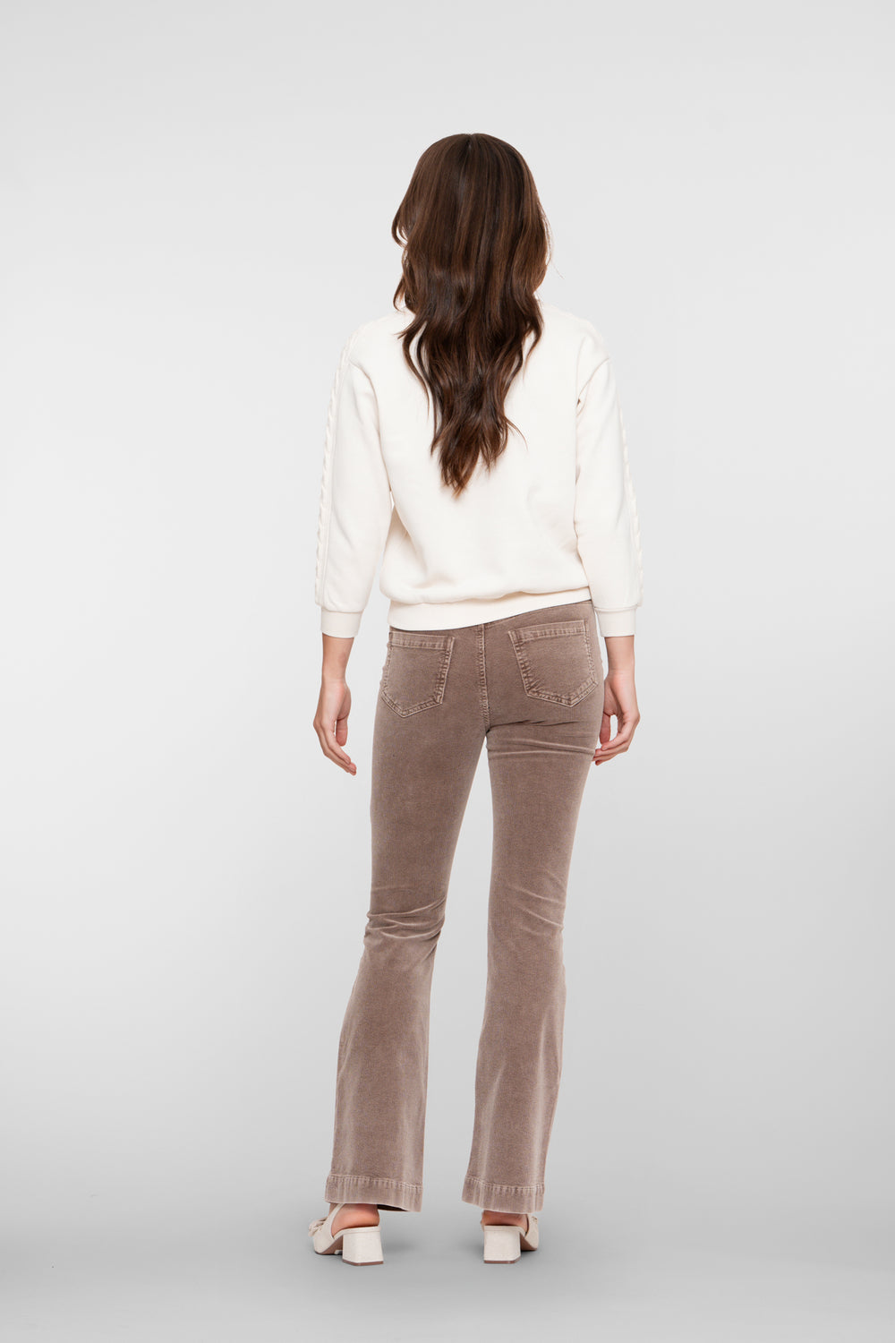 Geisha Damen Flared-Cordhose mit Klappentaschen