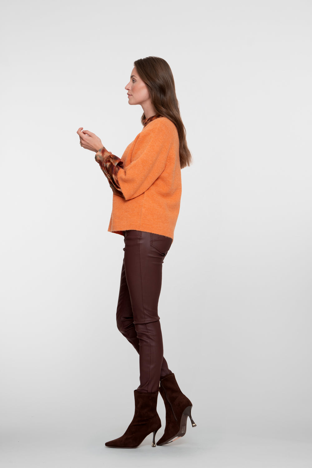 Geisha Damen-Skinny-Jeans mit Beschichtung