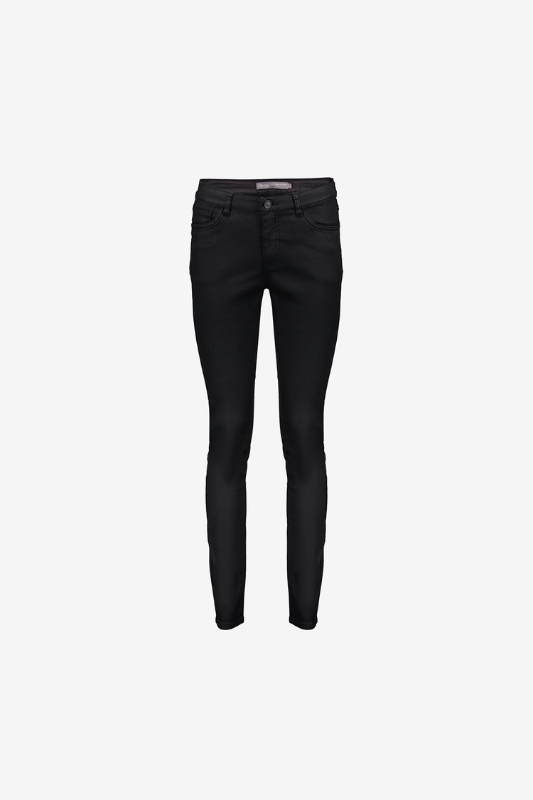 Geisha Damen-High-Waist-Skinny-Jeans mit Beschichtung
