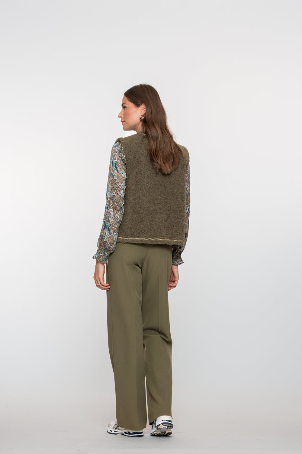 Geisha Damenhose mit weitem Bein und hoher Taille