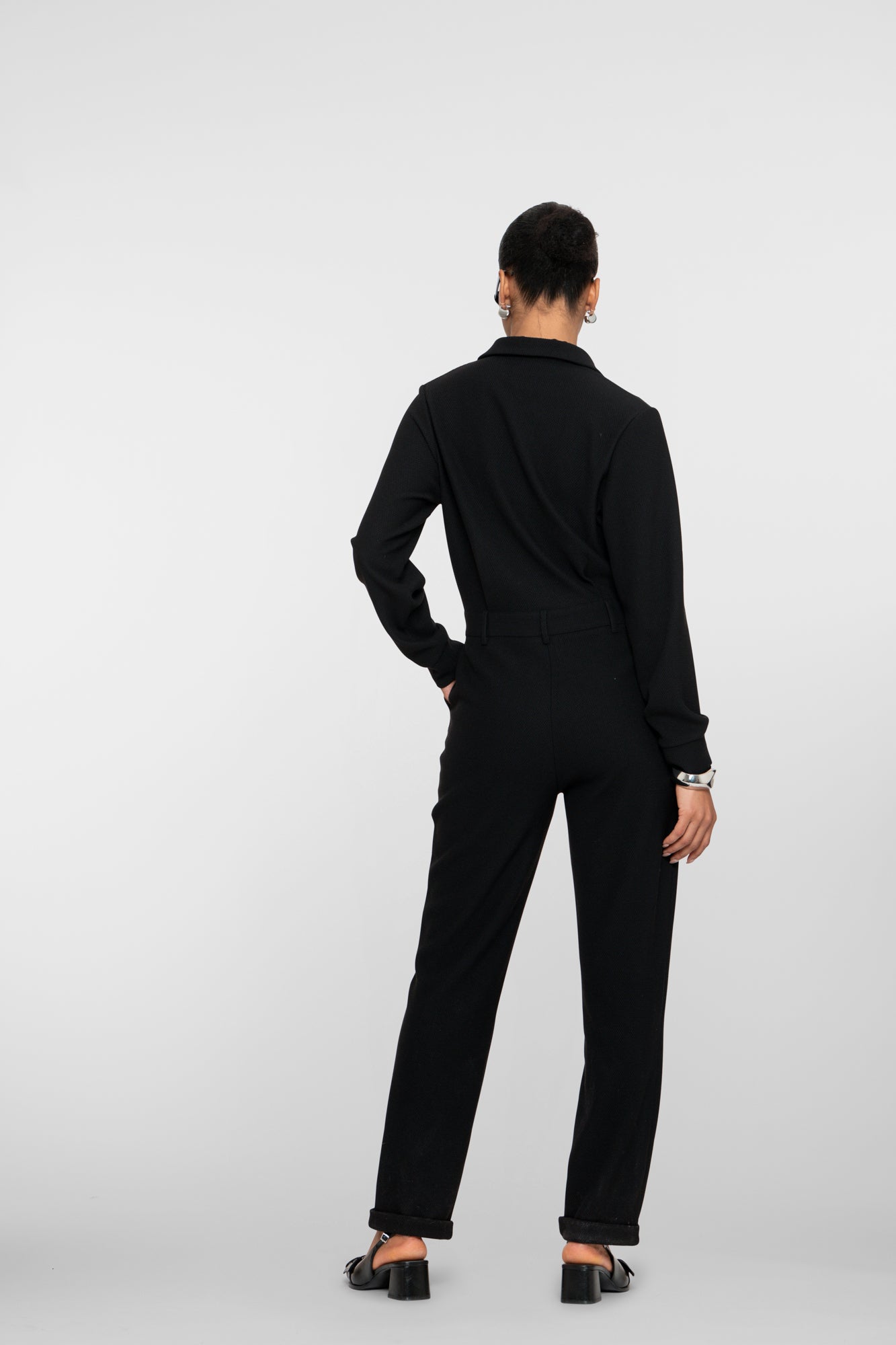 Geisha Damen-Jumpsuit aus Waffelstoff