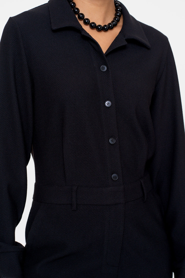 Geisha Damen-Jumpsuit aus Waffelstoff