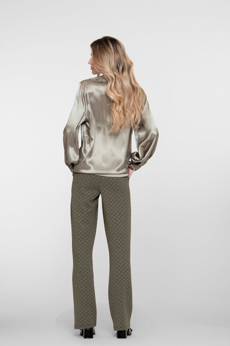 Geisha Damenhose mit Jacquardmuster