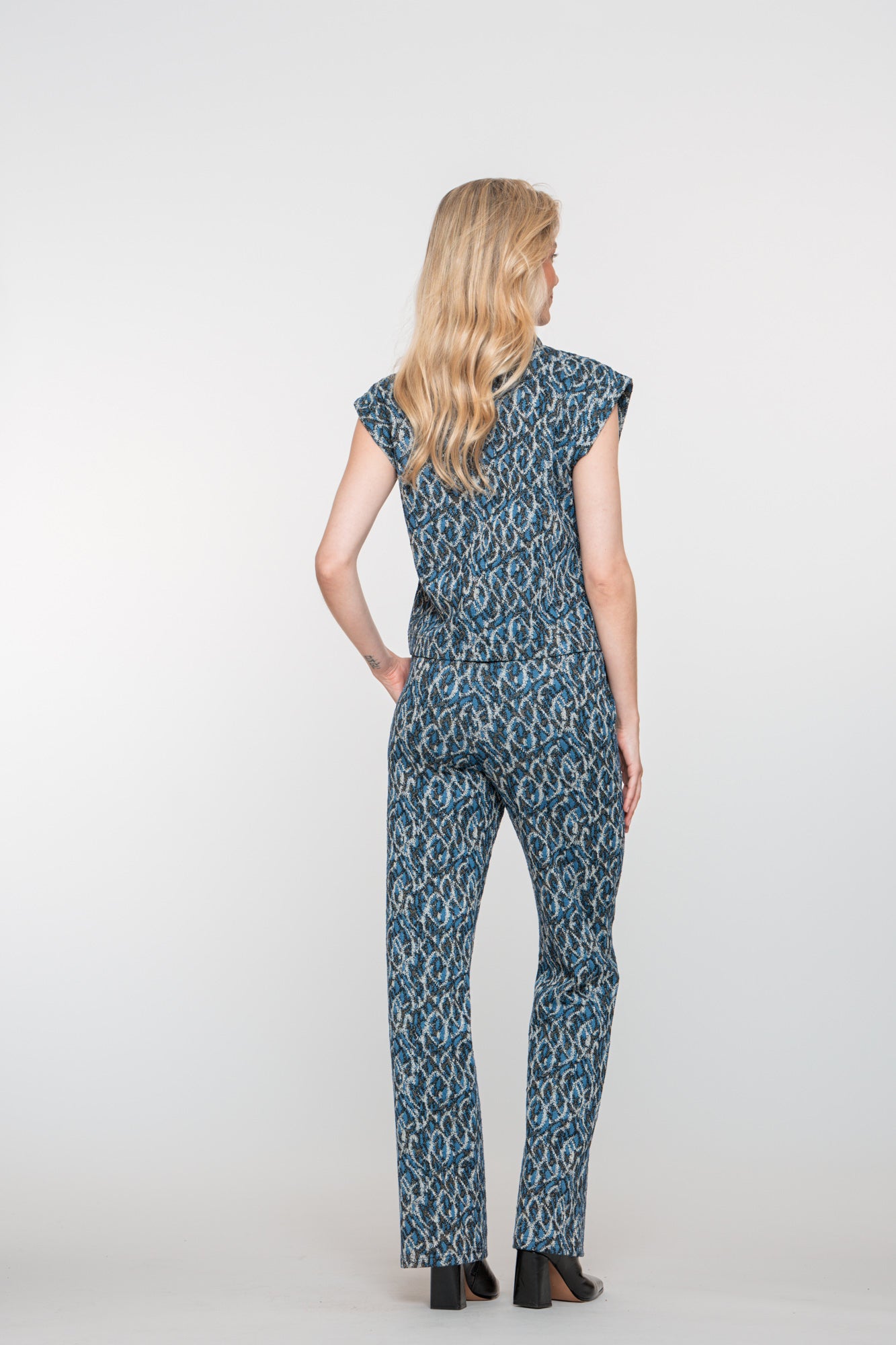 Geisha Damen-Hose mit elegantem Print und Lurex