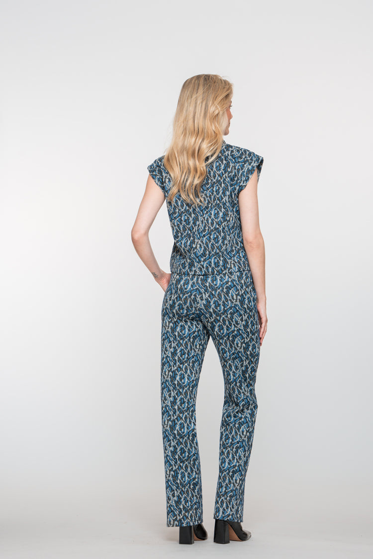 Geisha Damen-Hose mit elegantem Print und Lurex