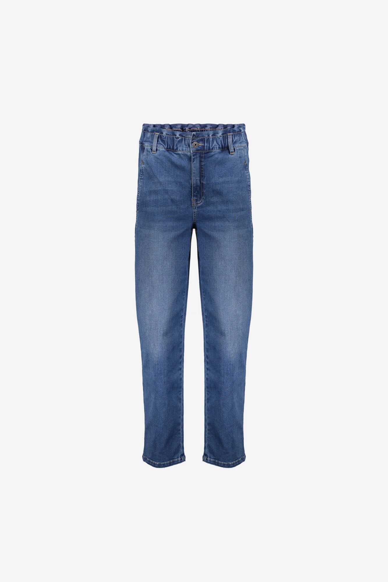 Geisha Damenjeans mit Rüschensaum