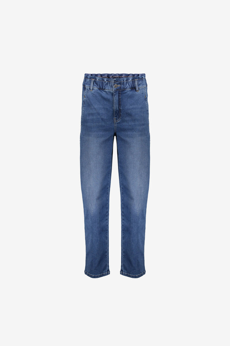 Geisha Damenjeans mit Rüschensaum
