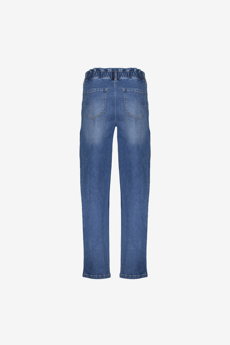 Geisha Damenjeans mit Rüschensaum