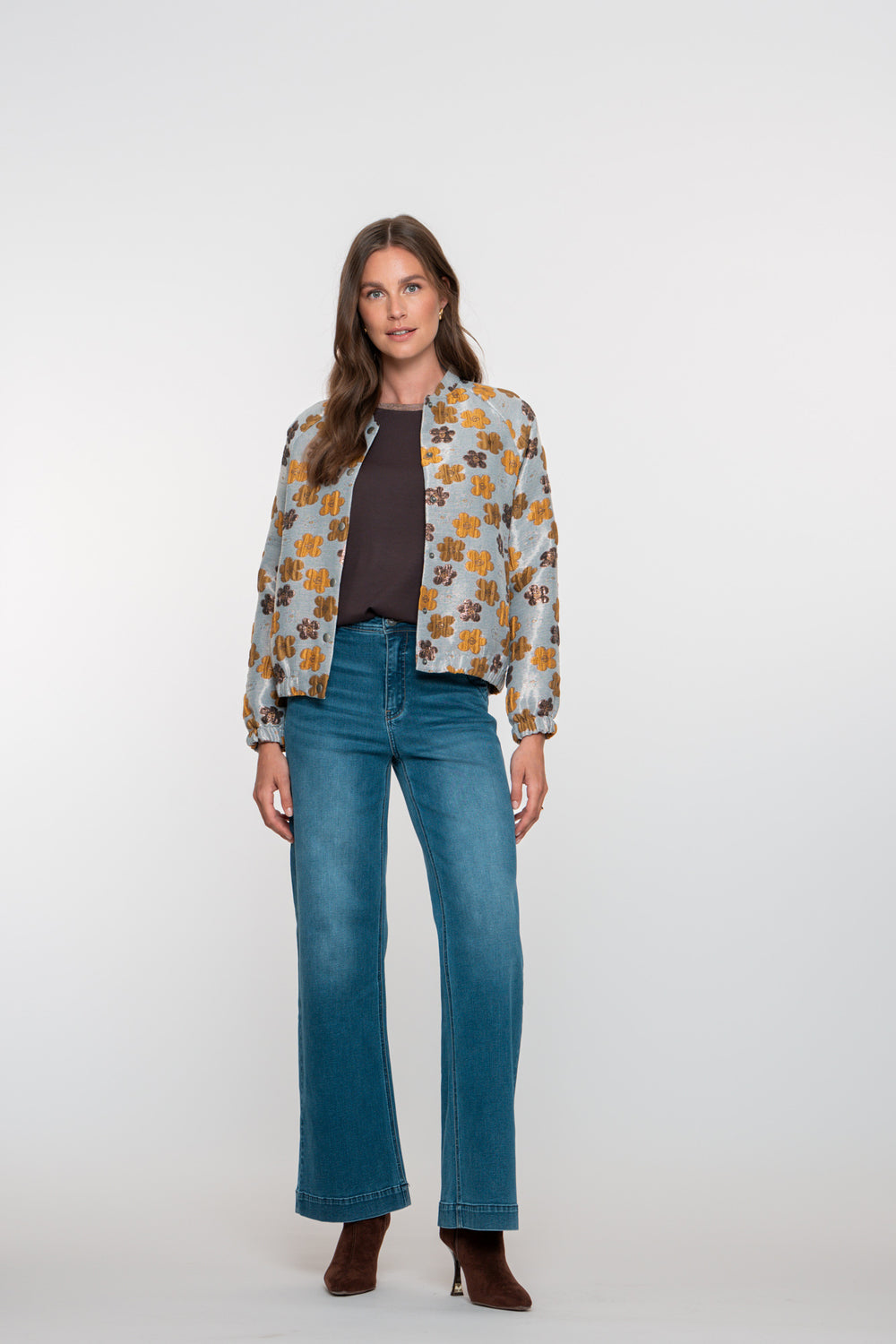 Geisha Damenjeans mit weitem Bein