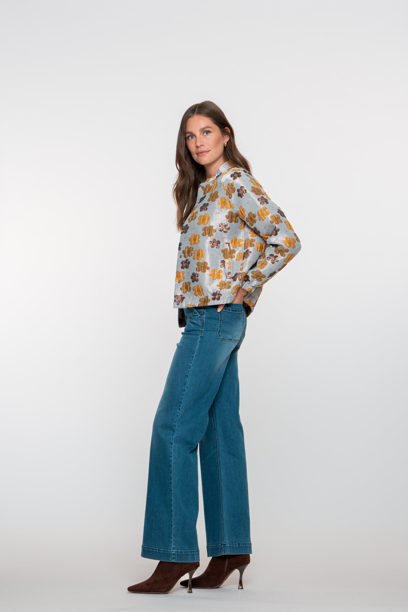 Geisha Damenjeans mit weitem Bein