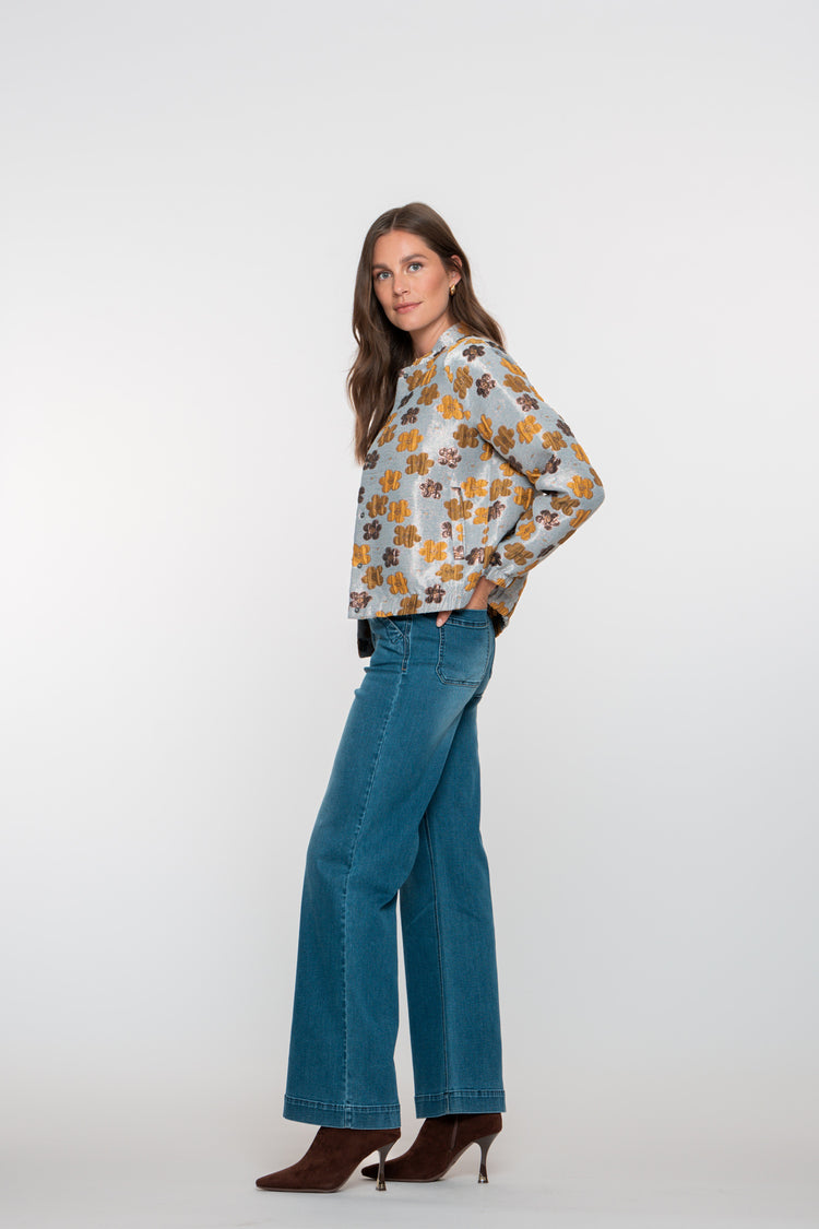 Geisha Damenjeans mit weitem Bein