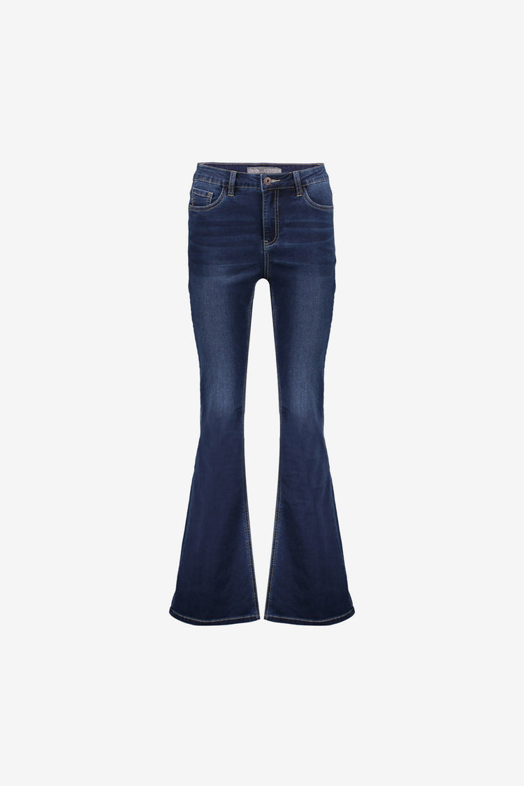 Geisha Damen-High-Waist-Flared-Jeans