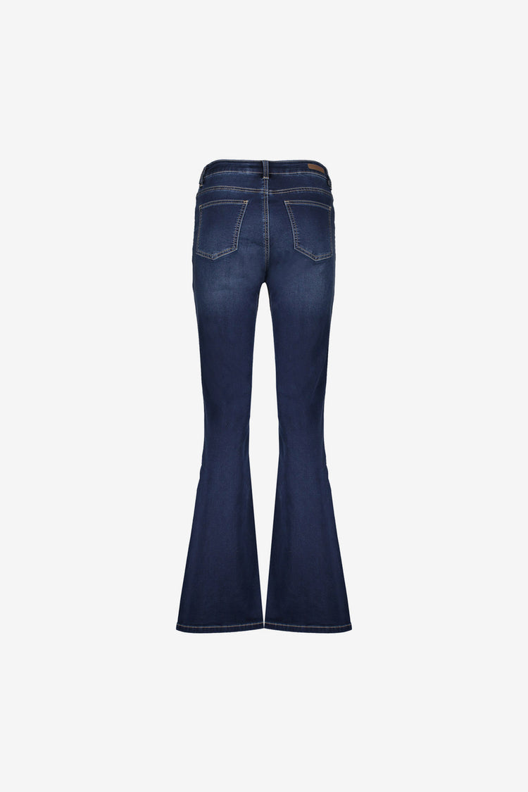 Geisha Damen-High-Waist-Flared-Jeans
