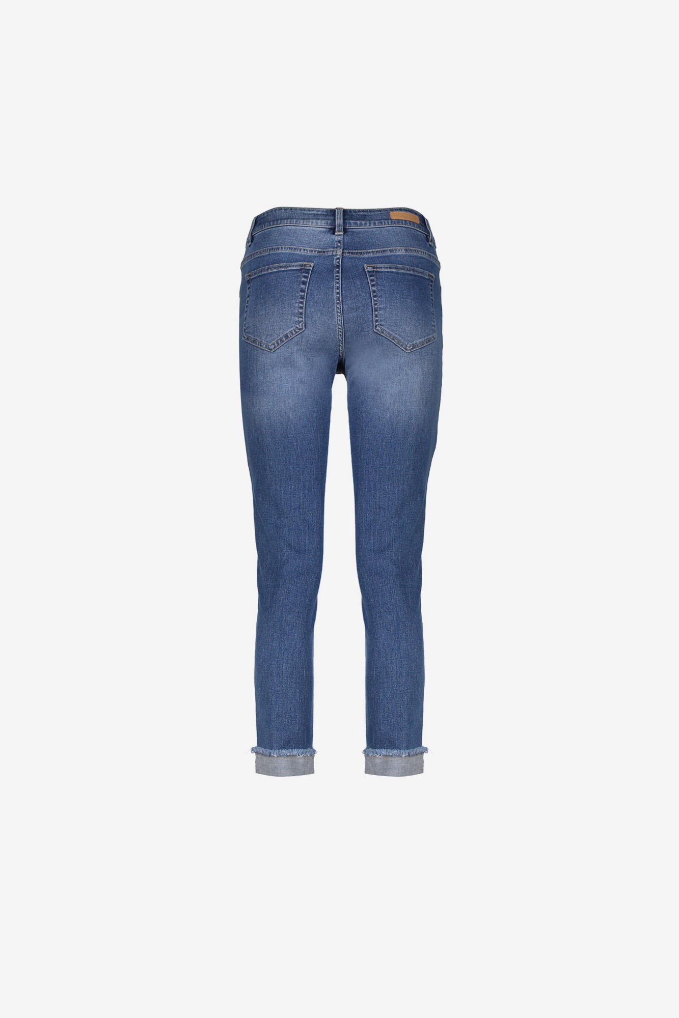 Geisha Damen-7/8-Turn-up-Jeans mit Umschlag