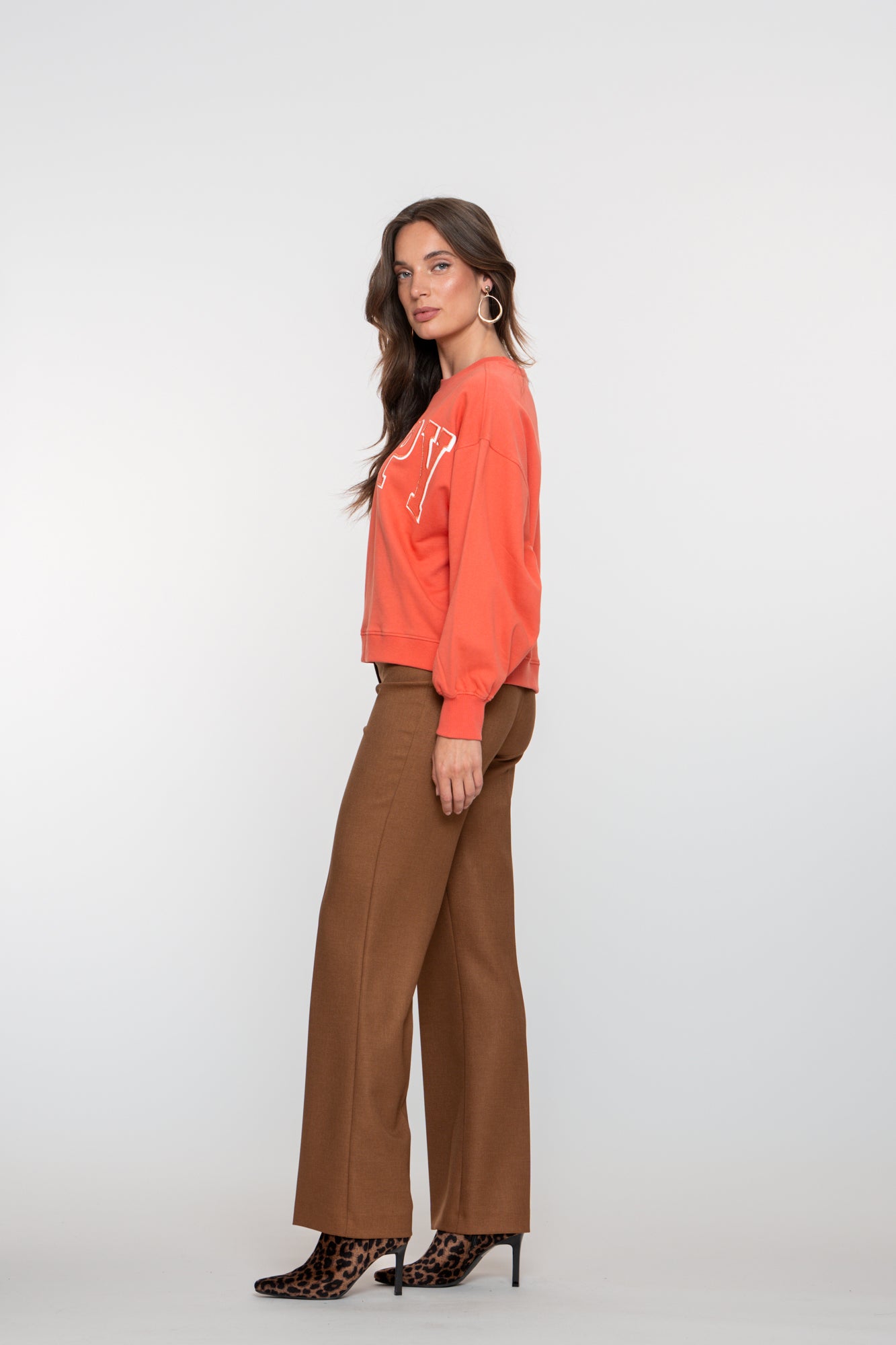 Geisha Damenhose aus Twill mit Paspeltaschen