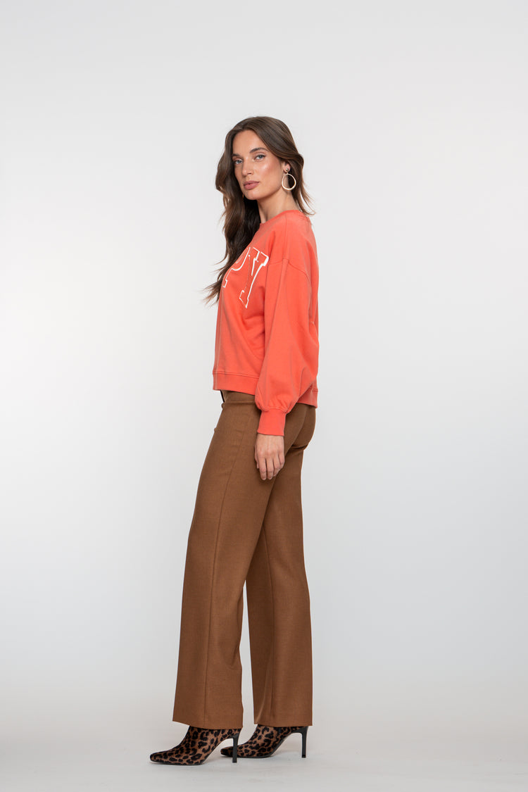 Geisha Damenhose aus Twill mit Paspeltaschen