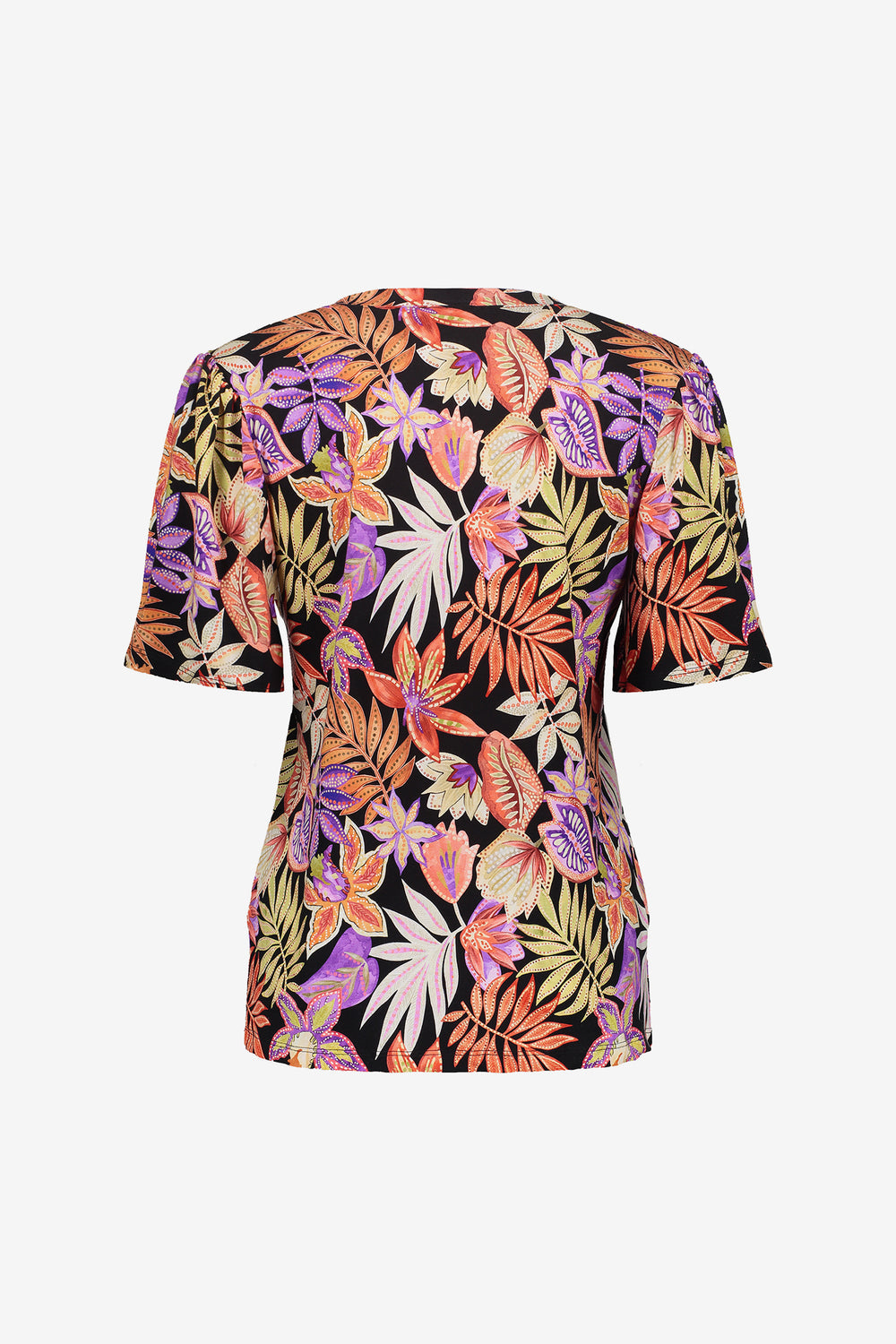 Geisha Fashion Damen T-Shirt mit V-Ausschnitt und Print