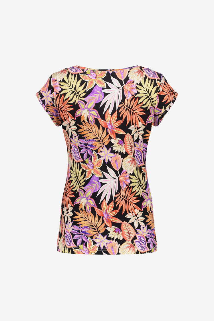 Geisha Fashion Damen T-Shirt mit Rundhalsausschnitt und Print