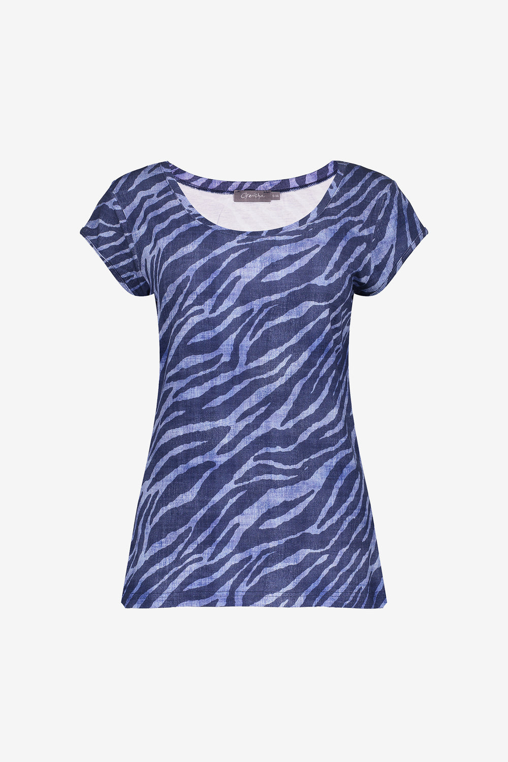 Geisha Fashion Damen T-Shirt mit Rundhalsausschnitt und Print