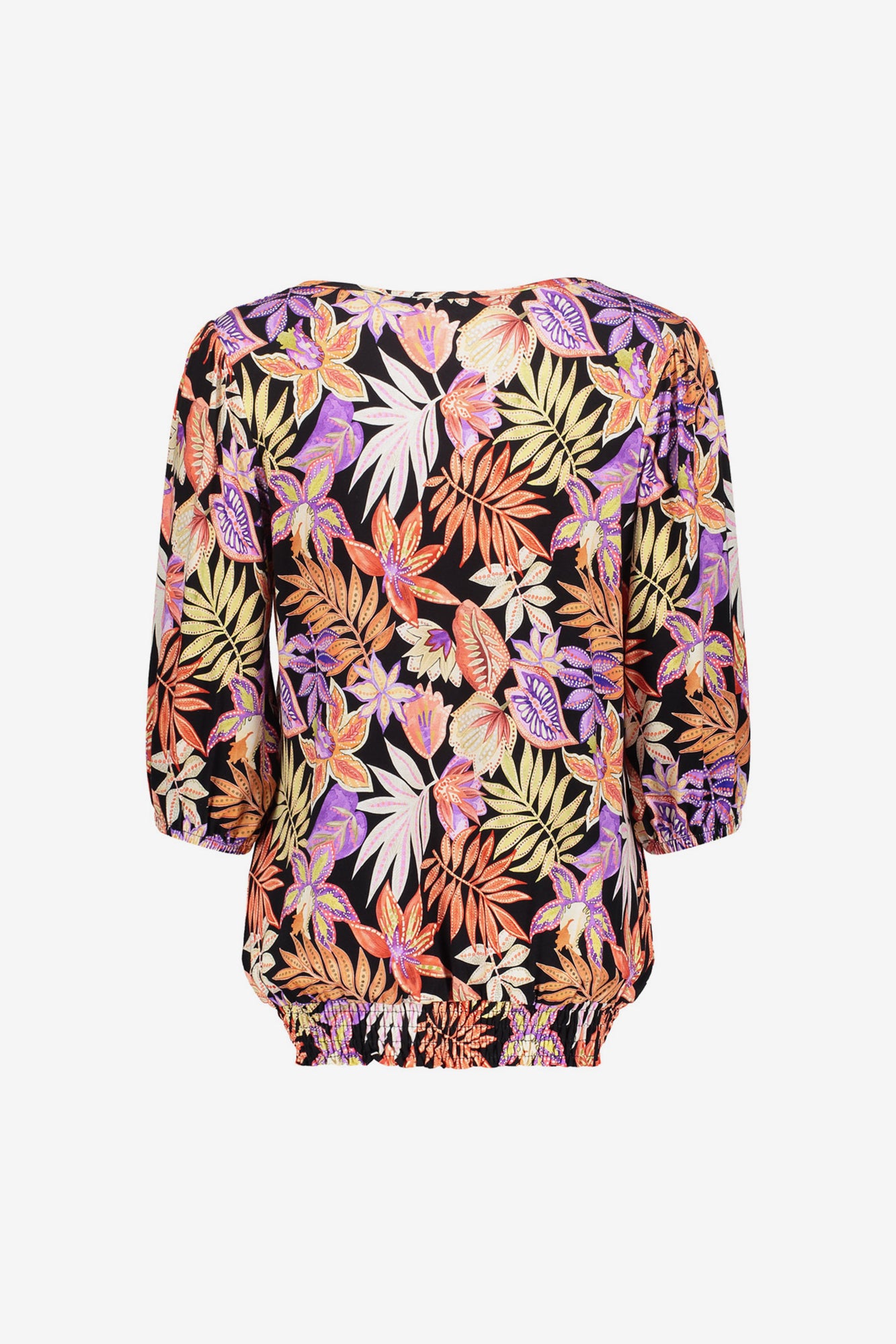 Geisha Fashion Damen T-Shirt mit 3/4-Ärmeln und Print