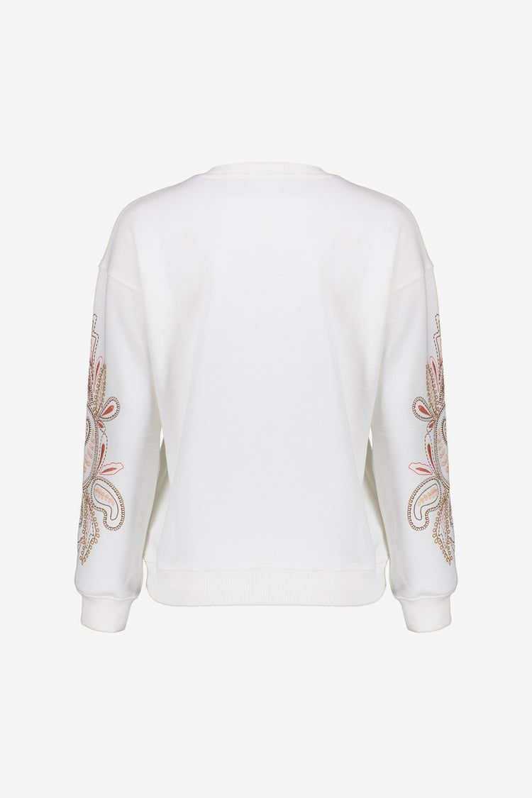 Geisha Fashion Damenpullover mit Kunstwerk-Ärmeln