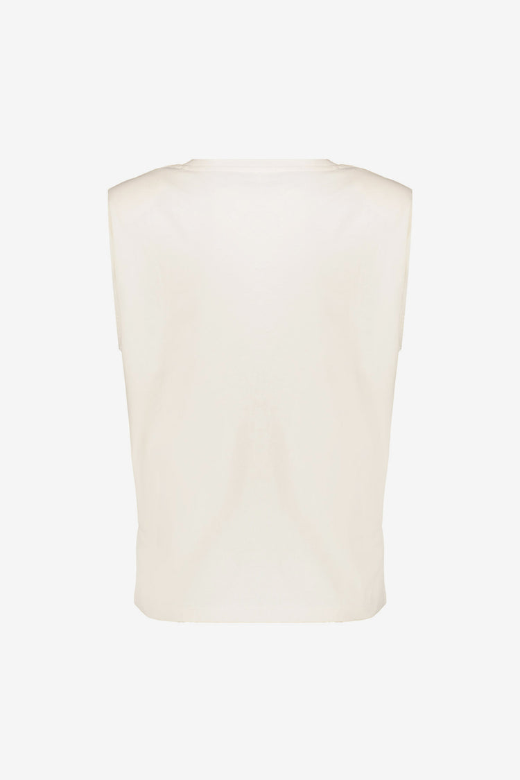 Geisha dames T-shirt met schoudervulling en rhinestones