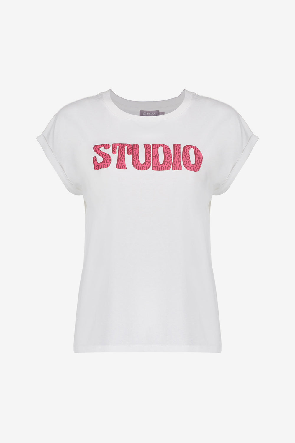 Geisha dames basic T-shirt met tekst