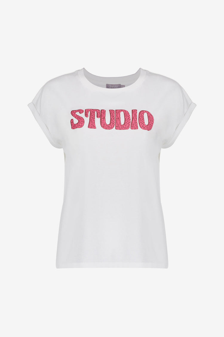 Geisha dames basic T-shirt met tekst