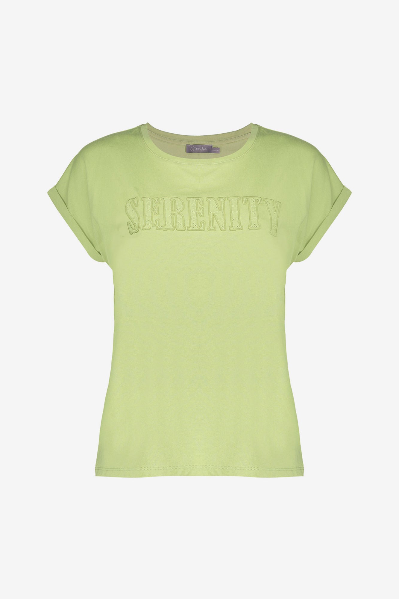 Geisha dames T-shirt met korte mouwen en tekst