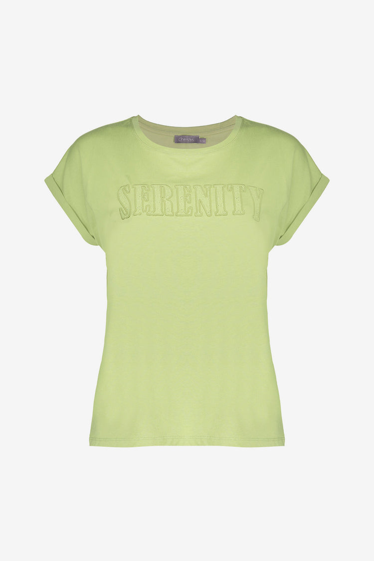 Geisha dames T-shirt met korte mouwen en tekst