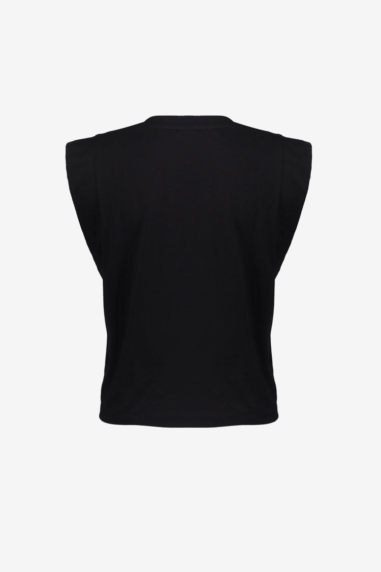 Geisha dames T-shirt met knoopdetail en animal lettering