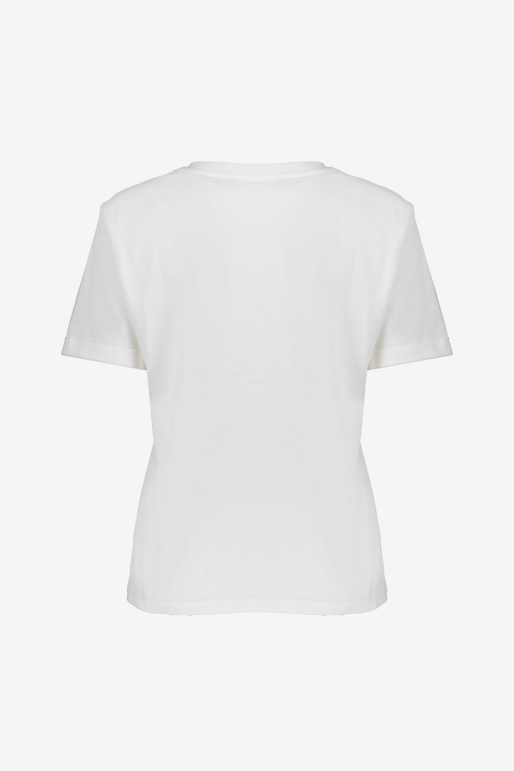 Geisha Fashion Damen Basic T-Shirt mit Palmengrafik