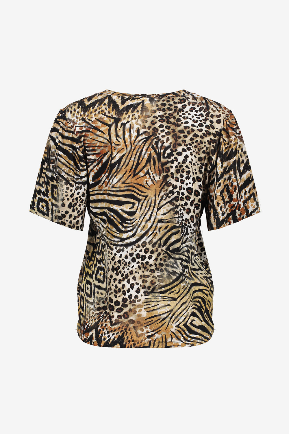 Geisha dames T-shirt met V-hals en print