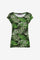 Geisha Damen-T-Shirt mit Rundhalsausschnitt und Print
