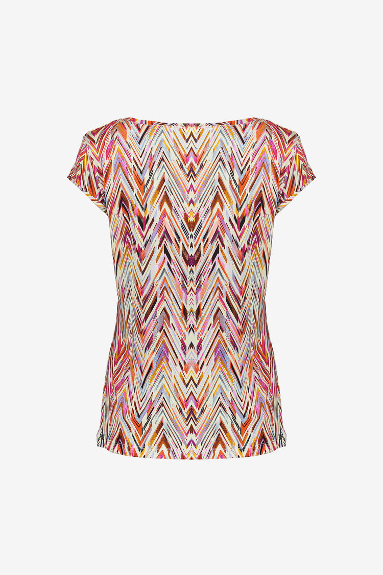 Geisha dames T-shirt met ronde hals en print
